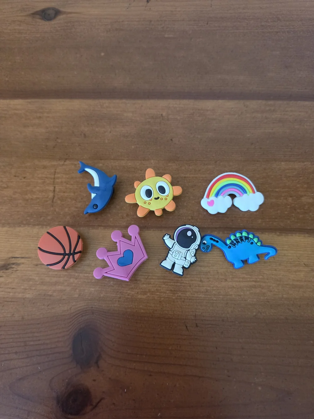 Shoe Charms For Croc Type Shoes Dolphin Sun Rainbow Basketball Crown Astronaut